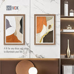VCK 12x18 Picture Frame 2 Pack - Walnut, High-End Wood Poster Frames with Tempered Glass, Display 11x17 Photo with Mat or 12x18 without Mat, Art Gallery-Quality, Wall Hanging, Walnut