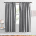 PONY DANCE Curtains for Living Room - Window Covering Curtains and Drapes Modern Design Drapes Energy Efficient for Bedroom Home, 34" W x 72" L, Silver Grey, Set of 2