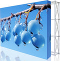 Customize Collapsible Pop Up Display Stand with Tension Fabric Banner for Trade Show Display Backdrop Booth,Exhibition,Conference,Weddings,Parties,Stores 7.5x10FT(Only Banner Without Frame)