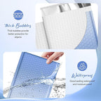 Fuxury Bubble Mailers 6x10" 100 Pack, Gradient Blue Padded Envelopes Usable Size 6x9" Self Seal Mailing Envelopes Bubble Padded Shipping Bags for Mailing,Packaging, Small Business