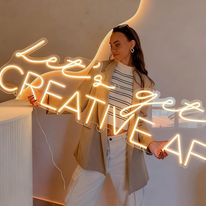Custom Business Neon Sign, Personalized LED Neon Sign Customizable for Business - Professional Light-Up Name Sign for Studio, Office, Store, Bar, Salon & Beauty Nail Shop