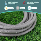 3 Ft Extension Cord - 12/3 SJTW Heavy Duty Grey Extension Cable with 3 Prong Grounded Plug - Power Cord for Lawn, Garden, Appliances