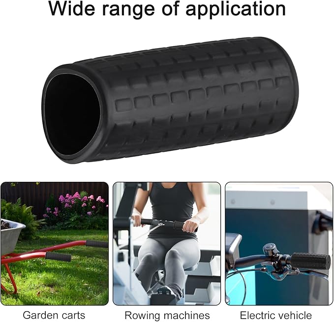 Wheelbarrow Antiskid Handle Cover, Rubber Handle Grips For Truck/Garden Cart/Barrow/Bike, Non Slip/Shock Absorption Round Tube Sleeves, Wheelbarrow Accessories(122 x 33mm)