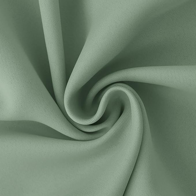 BGment Sliding Door Curtain 84 Inch Length, Extra Wide Room Darkening Curtain for Living Room Thermal Insulated Privacy Noise Cancelling Room Divider Bedroom Curtain, 1 Panel, Frosty Green, 120 Wide
