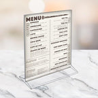 Azar 142715 8-1/2-Inch W by 11-Inch H Top-Load Acrylic Sign Holder, 10-Piece Set