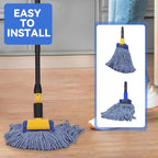 Commercial Heavy Duty Mop Heads Replacement for Rubbermaid: 3 Packs Industrial Wet Mop Head for Floor Cleaning - Cotton Commercial Products Wet Refills