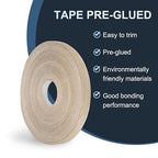 PATIKIL White Oak Edge Banding, 1 Inch x 250 ft Wood Veneer Tape Pre-glued Flexible Plywood Edge Banding with Hot Melt Adhesive for Furniture Restoration