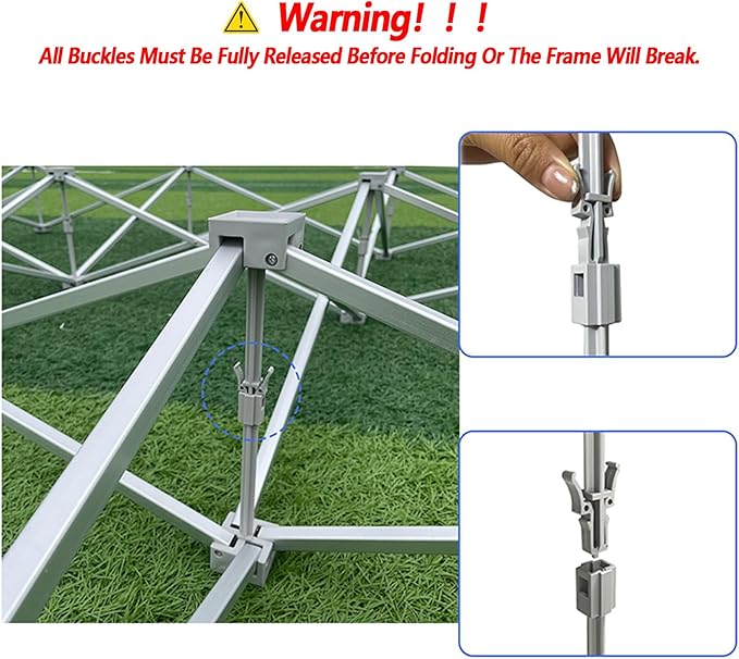 Portable Collapsible Pop Up Trade Show Display Backdrop Stand, A Folding Tension Fabric Holder For Tradeshow Booth Exhibition Wedding Conference Party Event 7.5x7.5FT(Frame Only)