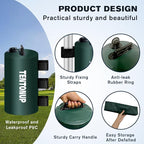 Canopy Water Weight Bags, 88 LBS Heavy Duty Canopy Weights Set of 4, Tent & Gazebo Leg Weights for Pop Up Canopy, Carport, Green