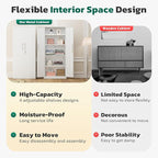 Greenvelly 63" H Metal Storage Cabinet White, Locking Metal Cabinet, Store Tools, Clothes, Tableware and Toiletries, Garage Cabinets with Adjustable Shelves for Office, Home, Garage, Pantry