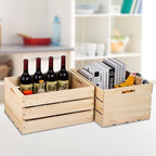 Extra Large Pine Wood Crates For Storage, Vinyl Records Storage Crates,The Storage Crates Are Made Of Pure Natural Solid Wood,Exuding Natural Pine Flavor,Unfinished Wooden Crates For Display . (1)
