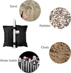 Ontheway Sand Bags for Canopy Tent, Heavy Duty Weights Sandbags, 4pcs-Pack (Black)