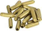 uxcell 20pcs Rubber End Caps 1/8"(3mm) ID Vinyl Round Tube Bolt Cap Cover Thread Protectors Gold