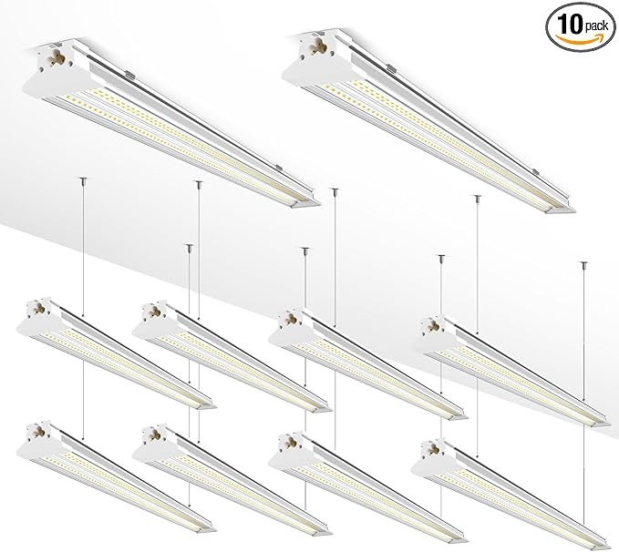Super Bright New Upgrade Hanging | Surface Mount 8' 120w 5000k 20000lm 8ft Led Shop Light, Linkable Ceiling Lighting Garage Lights | Led Shop Lights 8ft for Garage Workshop Shop Warehouse