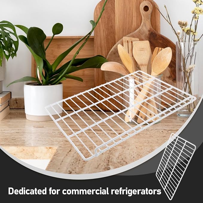 PRETYZOOM Commercial Freezer Divider Wire Shelf Panel 17X12 Inch Iron Mesh Organizer for Refrigerator and Freezer Storage in Retail and Home Use