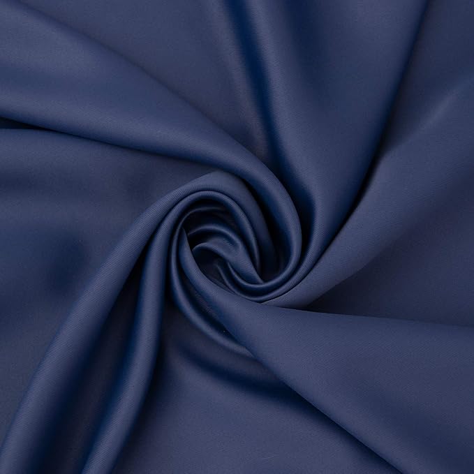 BGment Navy Sliding Door Curtain 108 Inch Long - Wide Room Darkening Room Divider Curtain for Bedroom Privacy Themral Insulated Grommet Separator Drape, 1 Panel, 100 X 108