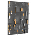 TORACK 3-Pack 12x24 inch Metal Pegboard Panels for Garage Wall, Tools Organizer Pegboard for Workbench, Workshop, Modular Peg Board Tool Storage Board for Pegs(Black)