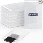200 Pcs Clear bubble out Bags, 12x15.5 Bubble pouches, Self-Sealing clear mailer Bubble bags for Shipping, Packing, Storage, Moving, Cushioning Wrap Bags