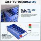 75 Drawers Parts Cabinet for Nuts, Bolts, Screws, Nut and Bolt Organizer with ABS Material Drawer, Bolt Bin Tool Storage Cabinet in Workshop, Garage, Office (100 Drawers)