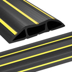 AGPTEK Heavy Duty Floor Cable Cover Cable Protector, 10 Ft Floor Cord Protector 3 Channels Floor Cord Cover (Mid Channel 0.93") Contains Cords, Cables and Wires, Good for Office, Home, or Outdoor