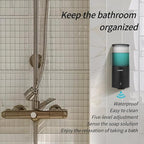 AIKE Automatic Wall Mount Liquid Soap Dispenser for Home and Commercial Bathroom 13.5oz IPX7 Waterproof,Matte Black Stainless Steel