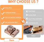 Alise Password Gate Latch Slide Bolt Latches Lock,Safety Double Sided Gate Hardware Locks,MSS002-R Red Antique Copper