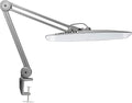 Neatfi XL 2,200 Lumens LED Desk Lamp with Clamp, 24W Bright Architect Task Lamp, 20 Inches Dimmable Computer Light, Adjustable Desk Light for Home, Office, Crafts, Nails & Hobbies (Non-CCT, Silver)