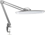 Neatfi XL 2,200 Lumens LED Desk Lamp with Clamp, 24W Bright Architect Task Lamp, 20 Inches Dimmable Computer Light, Adjustable Desk Light for Home, Office, Crafts, Nails & Hobbies (Non-CCT, Silver)