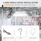 15 Pack 250W UFO Led High Bay Light,120VAC,5000K Daylight Commercial Bay Lighting,IP66 Waterproof,41050LM,1150W MH/HPS with Plug Area Lighting for Warehouse/Shop/Workshop/Barn/Gym/Factory