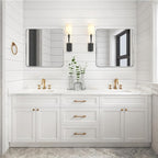 Wall Mount Mirror for Bathroom, Brush Silver Metal Framed Rounded Corner Square Rectangular Vanity Mirror (30" x 30", Silver)