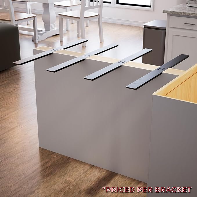 Flat Wall Countertop Support Bracket (26 inch) 1 Count, Kitchen Renovations, DIY Projects, Strong and Durable Made with American Steel by The Original Granite Bracket,Made in America,