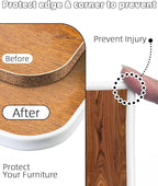 U-Shape White TPE Edge Banding 16.4Ft Self-Adhesive Flexible Edge Trim, Furniture Edge Protector & Countertop Molding (W:0.8'' H:0.2'')