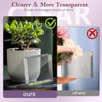 Acrylic Base Stand 4 Pieces Acrylic Blocks for Display 4 X 4 X 1 Inch Clear Polished Block Square Cube Riser Display Pedestal Stands for Jewelry Perfume Ring Collection Props Cake