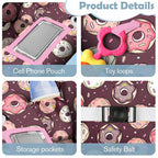 Shopping Cart Cover for Baby 2-in-1 High Chair Cover with Safety Harness Multifunctional Foodstuff Donuts Cart Covers for Babies Soft Padded Grocery Cart Cover for Baby Boy Girl