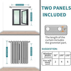 BGment Blackout Curtains - Grommet Thermal Insulated Room Darkening Bedroom and Living Room Curtains, Set of 2 Panels (38 x 45 Inch, Aqua)
