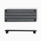 2 Pack Fast Drying Water Absorbing Diatomite Stone Mat Tray for Kitchen & Bathroom Counter - Instant Dry Sink Caddy Organizer - Vanity Holder for Soap and Sponge – Charcoal 10" x 4"