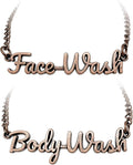 Face Wash Body Wash Label Tags Rust Resistant (Face Body Wash Bronze)