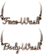 Face Wash Body Wash Label Tags Rust Resistant (Face Body Wash Bronze)