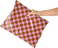 Poly Mailers 10x13 – 100 Pack – Cute Printed Recyclable Shipping Envelopes for Small Business Packaging, Self Sealing Mailing Bags – Checkerboard Pink and Rust Design