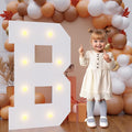 Bugame 3FT Marquee Letters, Large Light Up Letters for Birthday Wedding Backdrop Warm Light Marquee Letters 3 Feet Tall for Baby Shower Party Proposal Decoration Decor, Letter B