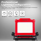 Rechargeable Cordless LED Work Light, 3500 LM, 25 W Compatible with DEWALT, Milwaukee, MAKITA, Bosch, Black&Decker, Porter Cable, Stanley Power Tool 18-21V Lithium Ion Battery(Light Only)