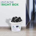 Lead Acid Battery Recycling Kit - 2.0 Gallon Battery Recycling Pail - Pre-Paid, Mail-Back Recycle Kit for Lead Acid Batteries