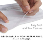 Poly Bags with Suffocation Warning - 20x24 Extra Strong Seal - 100 Pack - Clear Poly Bags - Retail Supply Co
