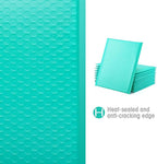 GSSUSA Teal Bubble Mailers 8.5X12 Inches 500 Pack, Padded Poly Bubble Mailer, Large padded Envelopes Strong Adhesion Bubble Envelopes,Self-Seal Mailing Envelopes for Small Business,Package Supplies
