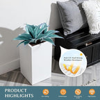 Artificial Agave Plants,Large UV Resistant Fake Agave Planters 12" for Indoor and Outdoor Decorating Tropical Plant Succulents Greenery Indoor Decor (Blue,2Pack)