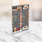 Azar Displays 142714 7-Inch Width by 11-Inch Height Top-Load Acrylic Sign Holder, 10-Pack