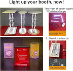 Custom Portable Tradeshow Podium Table Exhibition Counter Stand Booth,Hydraulic lift, Luminescent, Light box(Rectangle)