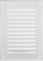 Vent Systems 5 x 7 Inch (Inner) White Rectangular Soffit Vent Cover - Metal HVAC Return Air Grille with Mesh Screen - Register Wall Vent Duct Grill - Outdoor, Indoor, Crawlspace Exhaust Ventilation