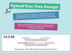 Personalized Vinyl Banner – Vinyl Printed Customizable Banner for Indoor and Outdoor Use (2'x8')