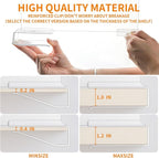 Yieach Adjustable Height Clear Shelf Dividers,10 Pack Acrylic Closet Shelf Dividers for Organization,11.1 Inch Tall Vertical Plastic Shelf Separators for Towel,Sweater,Towel Organizers and Bookshelf